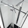 KASSANDRA - Barre de stabilisation paroi de douche 120 cm Chrome - vignette