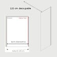 KASSANDRA - Barre de stabilisation paroi de douche 120 cm Chrome - vignette