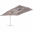 OVIALA - Toile pour parasol déporté 4x3m taupe - Caserta - vignette