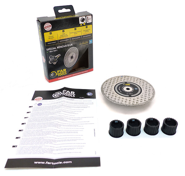 FAR TOOLS - Disque diamant abrasif multi-matériaux D120mm ép.2,5mm - large