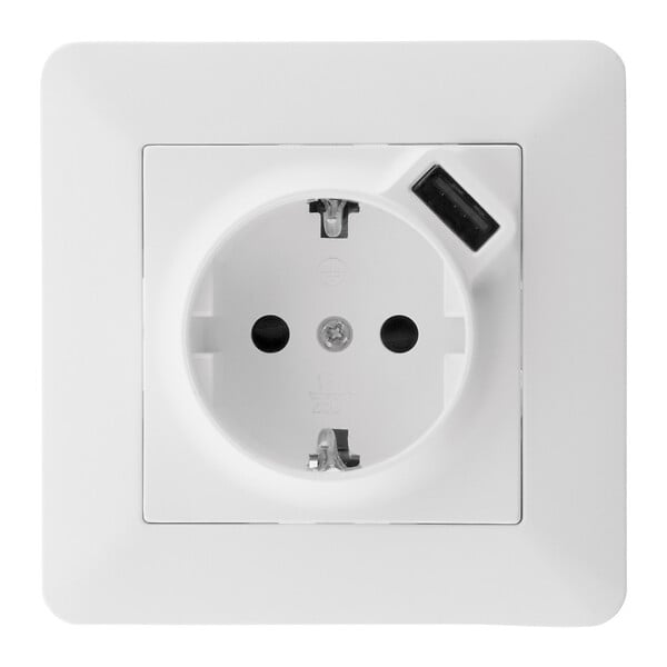 ZENITECH - Prise Schuko Asfora + USB - Zenitech - large