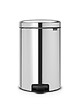 BRABANTIA - Poubelle de cuisine à pédale NewIcon - Ronde - Brilliant Steel - 20L - vignette