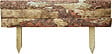 CERLAND - Bordure de jardin en bois Rancho - Vert - H.36xL.75cm - vignette