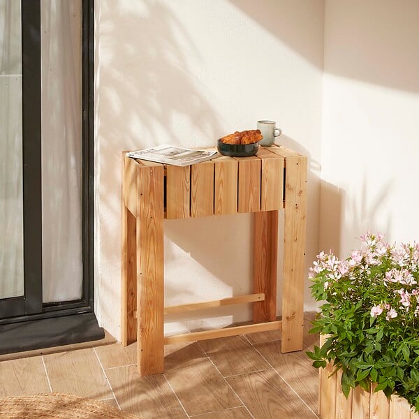 CERLAND - Potager surélevé balcon - Mélèze - 22L - large