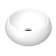 AURLANE - Vasque à poser en céramique blanche ronde - 40x15cm - POP BOWL - vignette