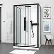 AURLANE - Cabine de douche 115x90x210 cm avec receveur + bonde 90mm + Grille linéaire - FACTORY 2 - vignette