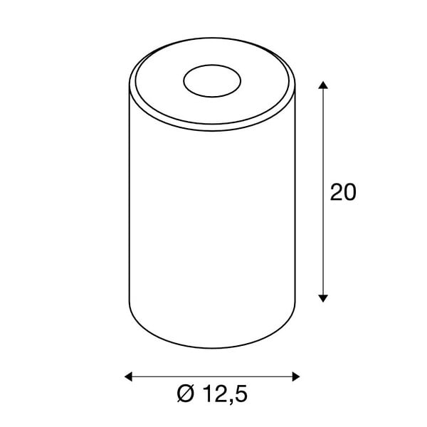 SLV - Abat-jour rond Fenda SLV - Ø 125mm - 40W max - Verre - Brun - large