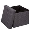 5 FIVE SIMPLY SMART - 2 en 1 Pouf et Coffre de rangement Gris foncé  31 x 31 cm - vignette
