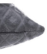 ATMOSPHERA - Coussin déhoussable Gris foncé motif en relief 40 x 40 cm - vignette