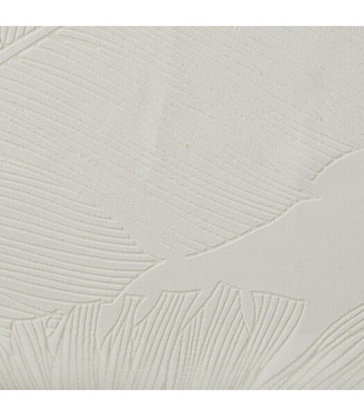 ATMOSPHERA - Voilage à œillets Blanc motif Feuille 140 x 240 cm - large