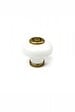 CENTRALE BRICO - Lot De 4 Boutons De Meuble Rond Porcelaine Brillant H.28 X L.31 X P.31 Mm - vignette