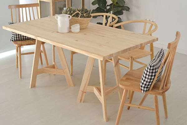 ASTIGARRAGA KIT LINE - Plateau table pin massif naturel - L.160xl.70xEp.3cm - large