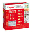 LEGRAND - Coffret de communication Full Media coaxial et RJ45 pour T1 à T3 - vignette