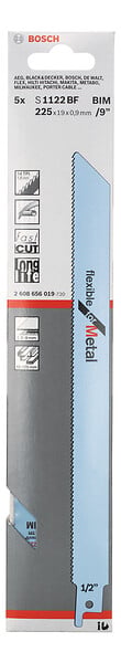 BOSCH - Lames de scie sabre bimétal S1122BF - 225mm - large