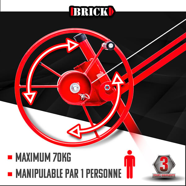 BRICK - Lève plaques de plâtre - Poids max 70kg - large
