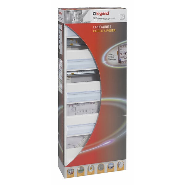 LEGRAND - Coffret électrique à équiper 4 rangées 13 modules Blanc - large