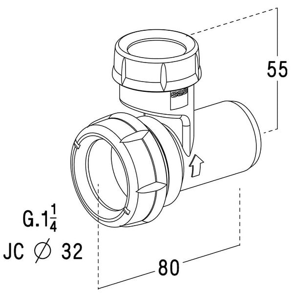 NICOLL - Soupape Anti Vide À Visser En Sortie De Siphon Ø 32 Ca32 - large