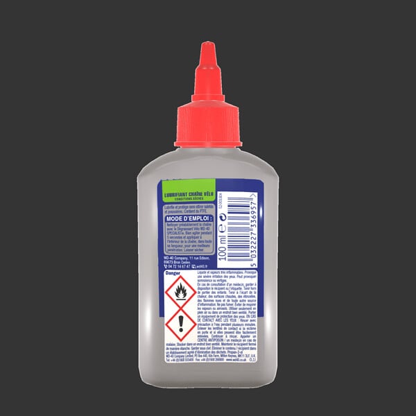 WD-40 - Lubrifiant chaîne vélo conditions sèches - PTFE - 100ml - large
