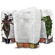 VOUNOT - Lot de 3 Housse Hivernage Plante avec Cordon et zipper Polypropylème 80g/m² 200x240cm blanc - vignette