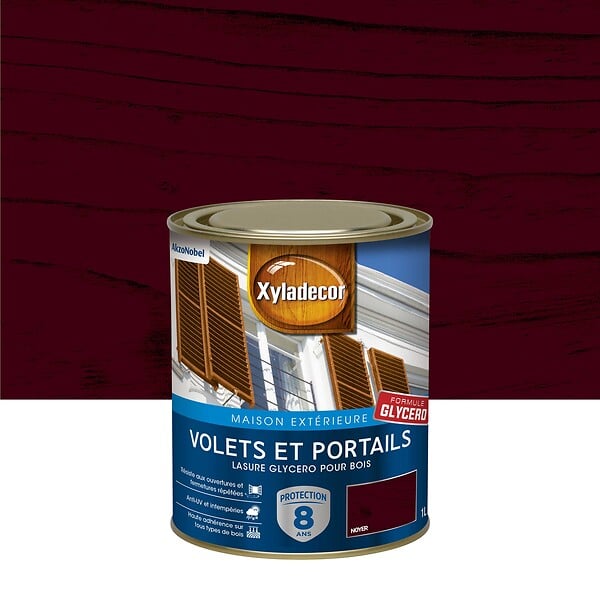 XYLADECOR - Lasure Bois Exterieur Xyladecor Volets Et Portails Satin Noyer 1L - large