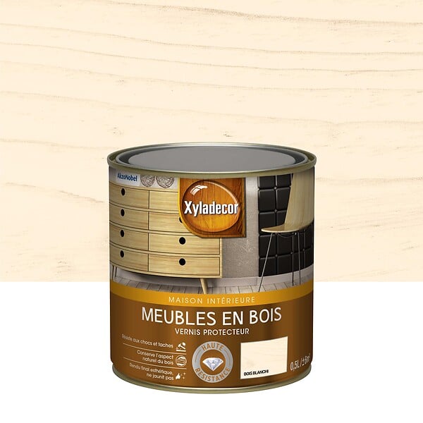 XYLADECOR - Vernis Pour Les Meubles En Bois Xyladecor Satin Bois Blanchi 0,5L - large