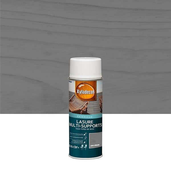 XYLADECOR - Lasure multi-supports extérieur Gris Urbain Mat 0,4 L - large