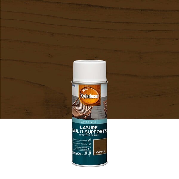 XYLADECOR - Lasure multi-supports extérieur Xyladecor Chêne Foncé 0,4 L - large