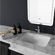 GODART - Vasque à encastrer sous plan 55 cm en céramique blanche - Taormine - vignette