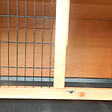PAWHUT - Clapier sur pieds cage à lapin double niveau plateaux excréments coulissants 4 portes verrouillables dim. 137L x 50l x 93H cm bois massif pin toit bitumé vert - vignette