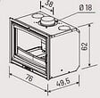 GODIN - insert à bois 10kw anthracite - 660210 - vignette