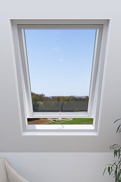 WINDHAGER - Moustiquaire pour fenêtre de toit - Blanc - 130x150cm - large