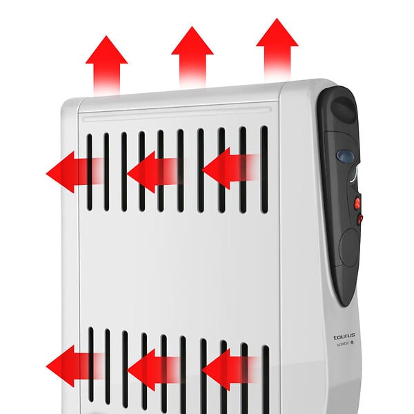 TAURUS ALPATEC - radiateur à bain d'huile 2500w avec humidificateur - tuareg 2500 - large