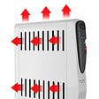 TAURUS ALPATEC - radiateur à bain d'huile 2500w avec humidificateur - tuareg 2500 - vignette