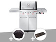 CHAR-BROIL - Barbecue à gaz Professional Pro S 3 + Housse de protection + Plancha - Char-Broil - vignette