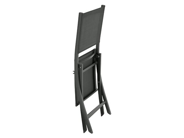 HESPERIDE - Chaise De Jardin En Aluminium Pliable Anthracite/graphite Essentia - Hespéride - large