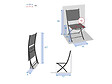 HESPERIDE - Chaise De Jardin En Aluminium Pliable Anthracite/graphite Essentia - Hespéride - vignette