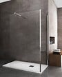 LANERI - Parois De Douche De 8 Mm Type Walk-in Double Verre Angulaire Réversible H.200 –  98-100  X 88,5-90,5 Cm - vignette