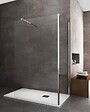 LANERI - Parois De Douche De 8 Mm Type Walk-in Double Verre Angulaire Réversible H.200 –  68-70 + 118,5-120,5 Cm - vignette