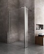 LANERI - Paroi De Douche Walk-in Avec Porte Pivotante Garde-boue H 200 - 70 Walkin X Porte 40 (tot 110,5-112,5) - vignette