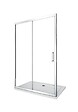 LANERI - Porte De Douche De 6 Mm Pour Installation En Niche H.190 Avec Overture Coulissante – 165-170 Cm - vignette