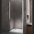 LANERI - Porte De Douche De 8 Mm À Battant Pour Installation En Niche H.200 Réversible – 64-68 Cm - vignette