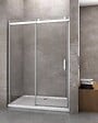 LANERI - Porte De Douche De 8 Mm Pour Installation En Niche H.190 Avec Ouverture Coulissante Et Rèversible – 200 Cm - vignette