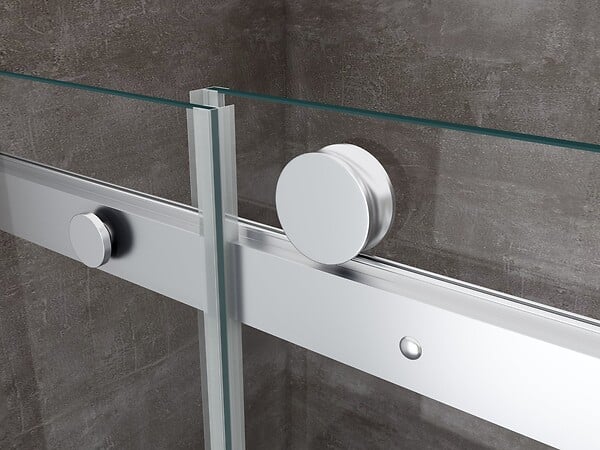 LANERI - Porte De Douche De 8 Mm Pour Installation En Niche H.190 Avec Ouverture Coulissante Et Rèversible – 200 Cm - large