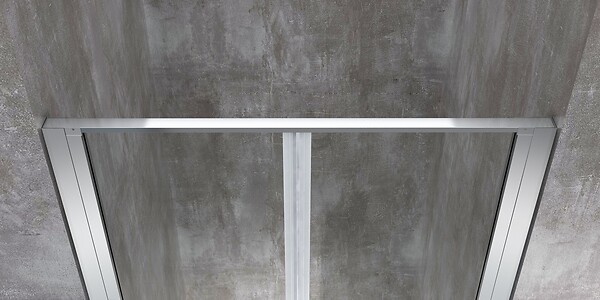 LANERI - Porte De Douche De 6 Mm Ouverture À Battant  – 87-90 Cm - large
