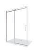 LANERI - Porte De Douche De 8 Mm Pour Installation En Niche H.190 Avec Ouverture Coulissante Et Rèversible – 110 Cm - vignette