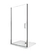 LANERI - Porte De Douche De 8 Mm À Battant Pour Installation En Niche H.200 Réversible – 79-83 Cm - vignette