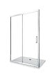 LANERI - Porte De Douche De 6 Mm Pour Installation En Niche H.190 Avec Overture Coulissante – 145-150 Cm - vignette