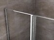 LANERI - Porte De Douche De 6 Mm Avec Un Petite Paroi Et Une Porte À Battant Dans La Même Ligne – 97-100 Cm - vignette
