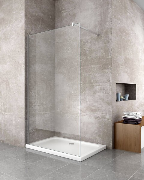 LANERI - Paroi De Douche De 8 Mm Type Walk-in H.200 – Réglage 78-80 Cm - large