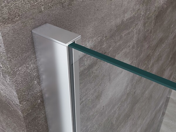 LANERI - Paroi De Douche De 8 Mm Type Walk-in H.200 – Réglage 78-80 Cm - large